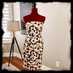BANANA REPUBLIC strapless dress with pockets